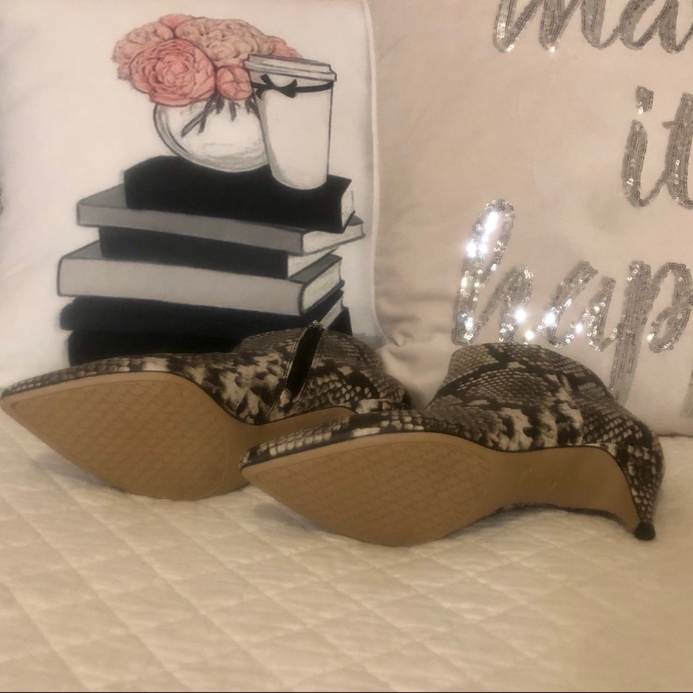 Sam Edelman Circus Snakeskin Kitten Heel Booties - Picture 2 of 5